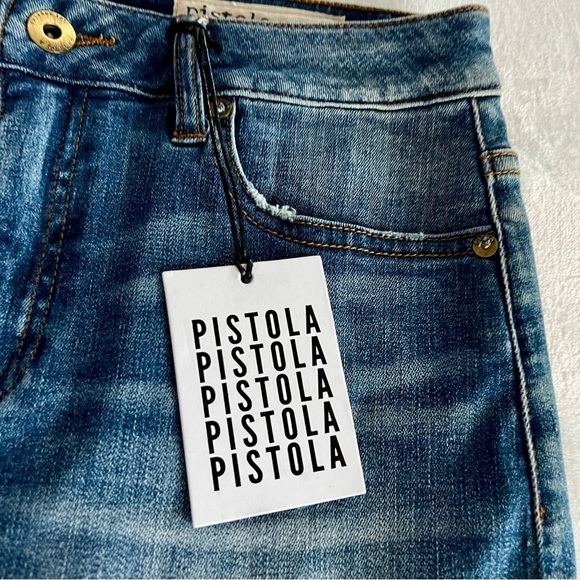 Pistola Denim Blue Mini Skirt - Picture 2 of 7
